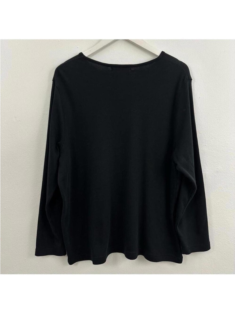 Hampshire Studio Women’s Halloween Patch Orange Black Long Sleeve Shirt Size 1X - Picture 2 of 5